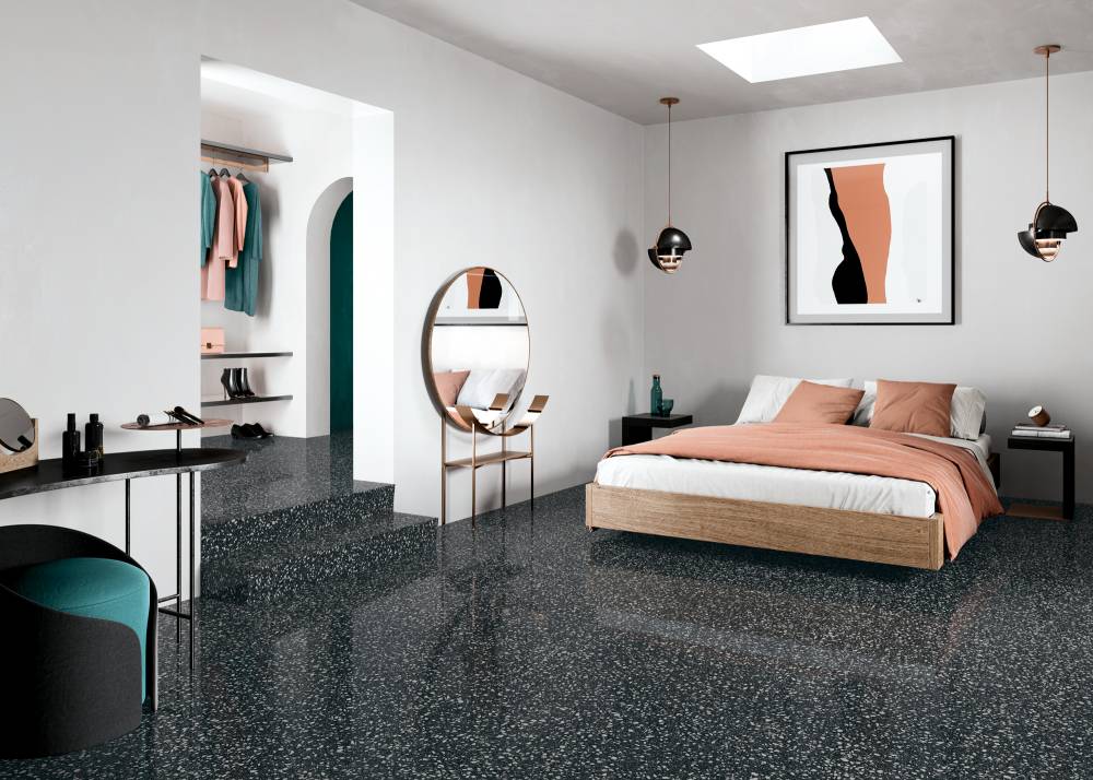 Gresie Flake Black Medium 60 x 60cm - imagine 2