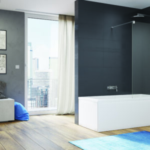 Paravan de cada Easy, 70 x 150 cm, sticla securizata 6mm, SanSwiss