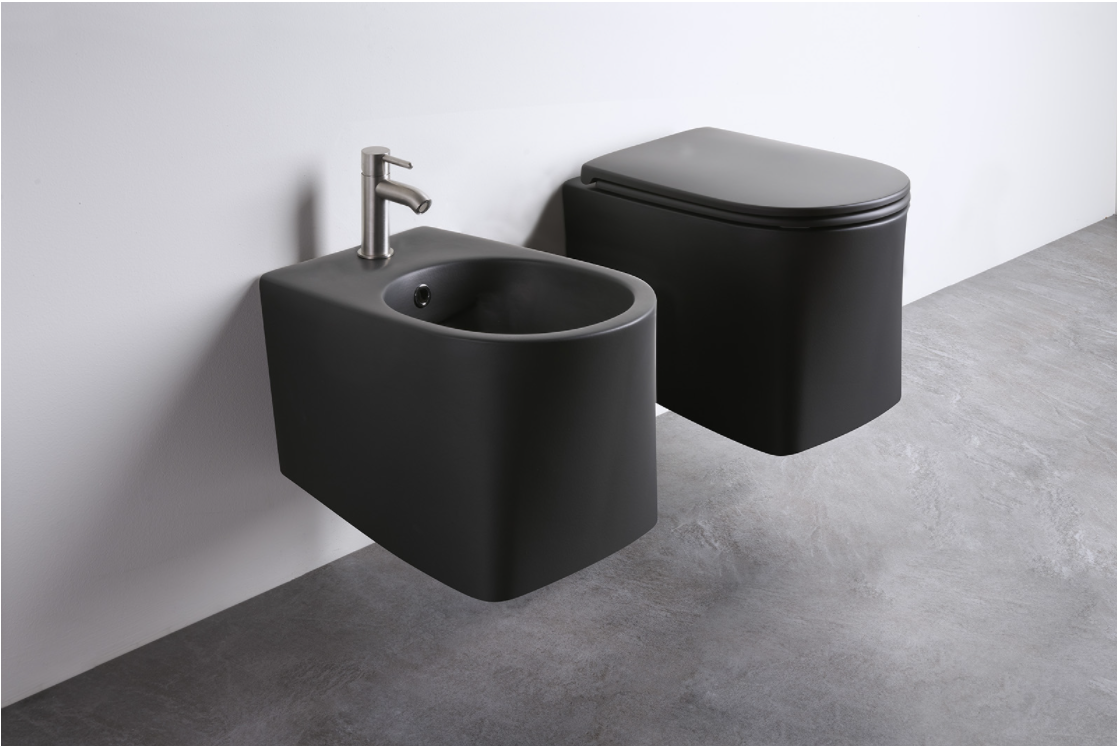 Set WC suspendat AXA DP+ capac soft-close negru - imagine 4