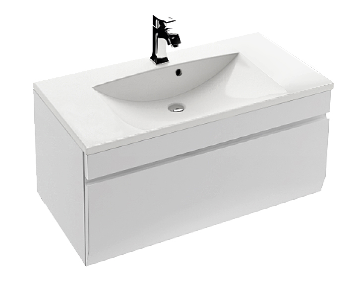 Set mobilier Oristo Horyzont 90 + Lavoar Amelia 90cm - imagine 2