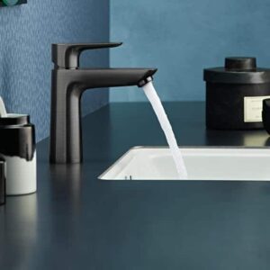 BATERIE LAVOAR TALIS E 110 CU VENTIL, BRUSHED BLACK CHROME