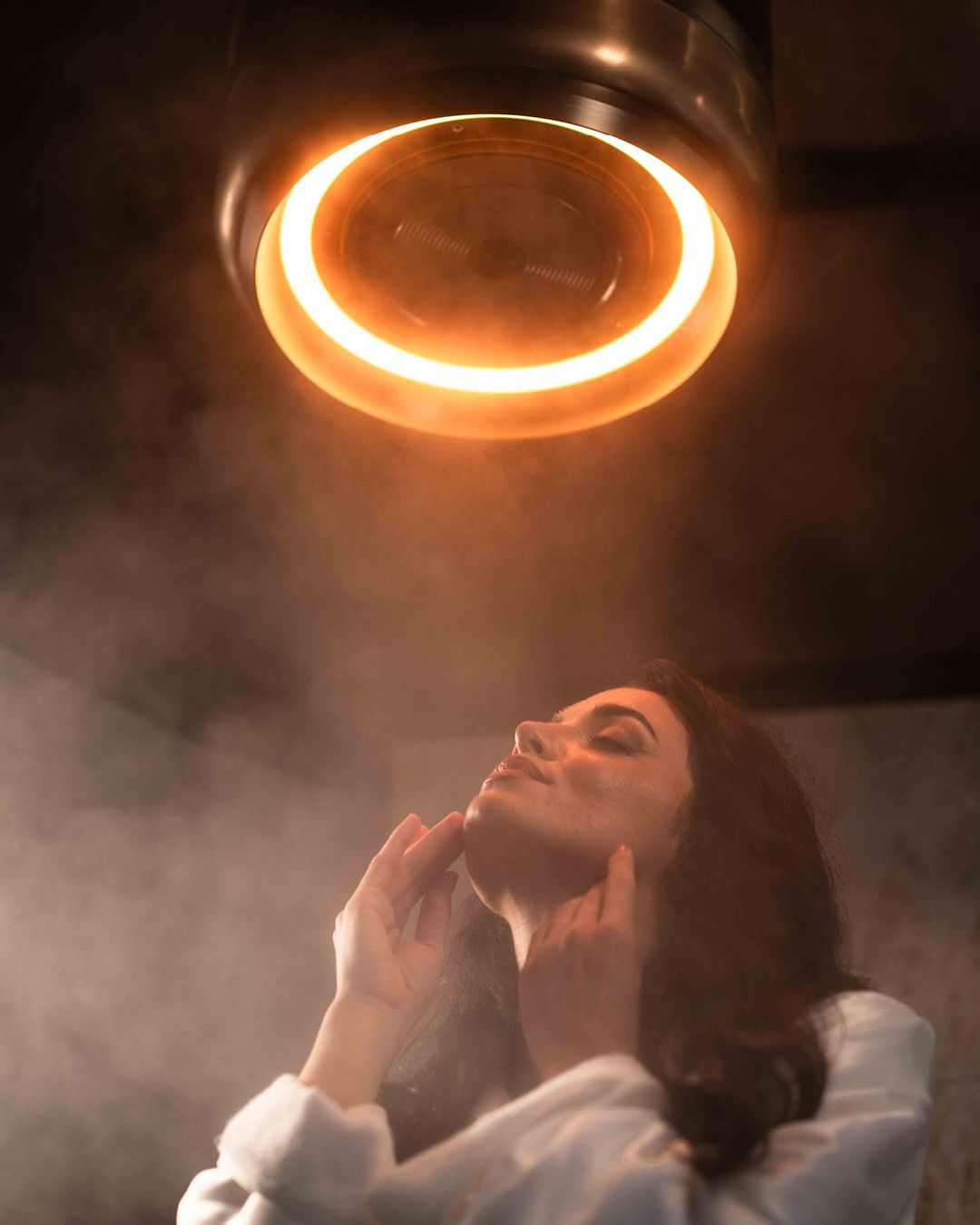 Gessi Rituale del Vapore, inel luminos